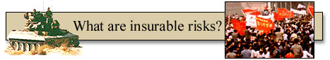 What are insurable risks?